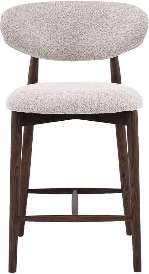 LABEL51 Barkruk Kyoto - Beige - Superb - Laag Beige Barstoel