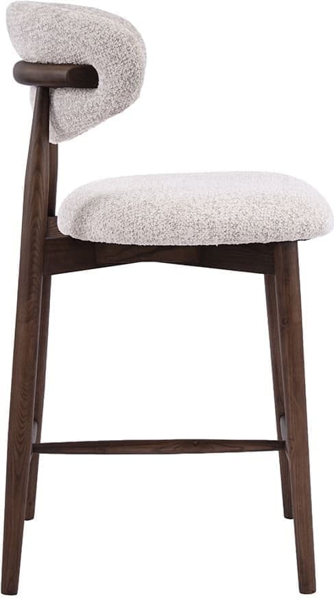LABEL51 Barkruk Kyoto - Beige - Superb - Laag Beige Barstoel