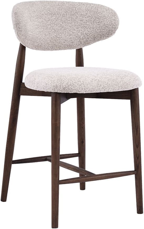 LABEL51 Barkruk Kyoto - Beige - Superb - Laag Beige Barstoel