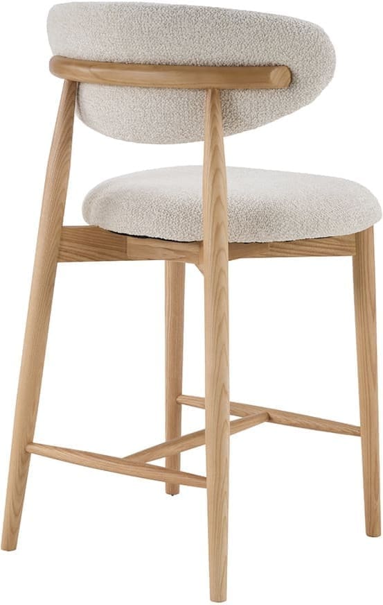 LABEL51 Barkruk Kyoto - Naturel - Superb - Laag Naturel Barstoel