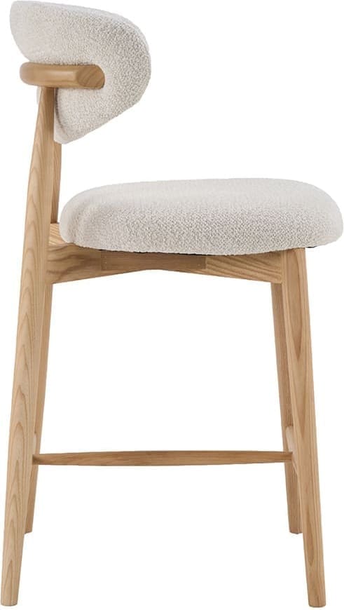 LABEL51 Barkruk Kyoto - Naturel - Superb - Laag Naturel Barstoel