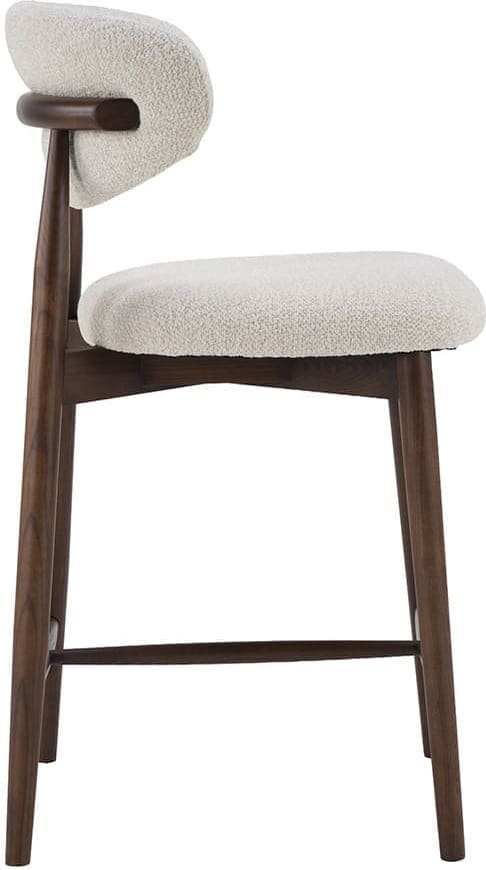 LABEL51 Barkruk Kyoto - Naturel - Superb - Laag Naturel Barstoel