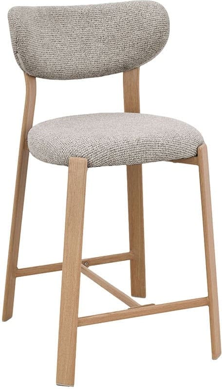 LABEL51 Barkruk Mika - Beige - Prestige - Laag Beige Barstoel