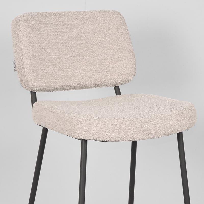 LABEL51 Barkruk Noah - Naturel - Boucle - Zithoogte 78 Naturel Barstoel
