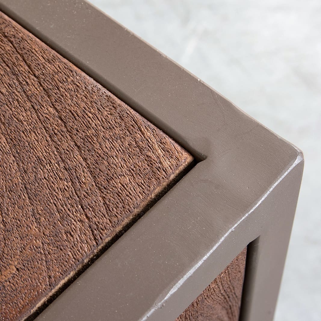 LABEL51 Bijzettafel Peru - Espresso - Mangohout - 115 cm Bruin Bijzettafel