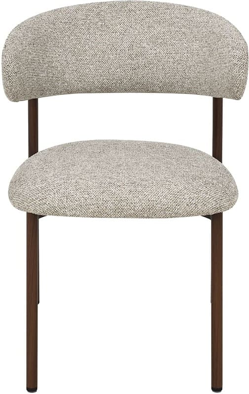 LABEL51 Eetkamerstoel Kaito - Beige - Prestige - Walnoot Houten Frame Beige Eetkamerstoel