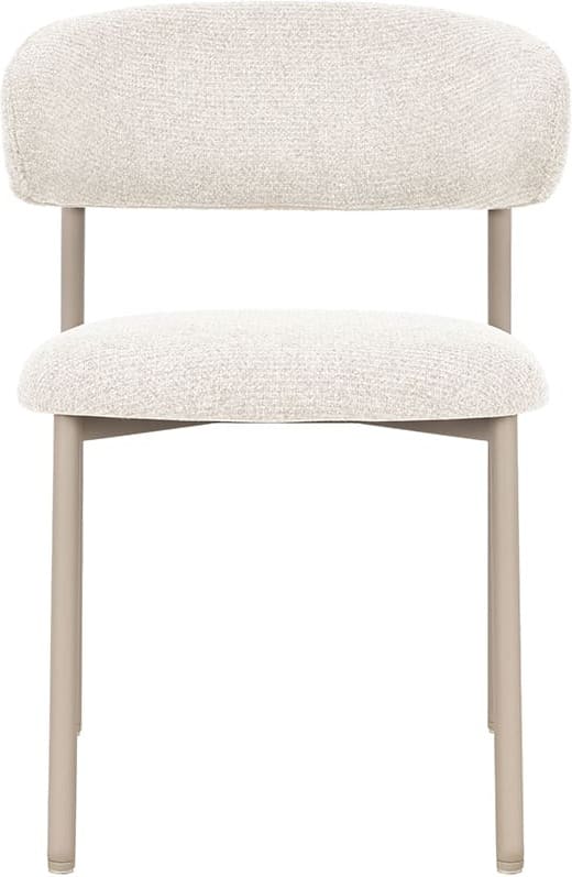 LABEL51 Eetkamerstoel Kaito - Naturel - Prestige - Beige Metalen Frame Naturel Eetkamerstoel