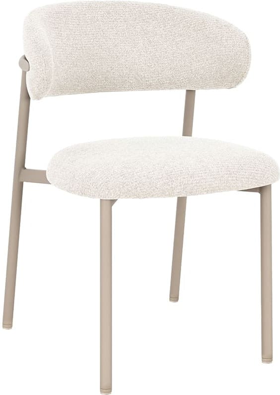 LABEL51 Eetkamerstoel Kaito - Naturel - Prestige - Beige Metalen Frame Naturel Eetkamerstoel
