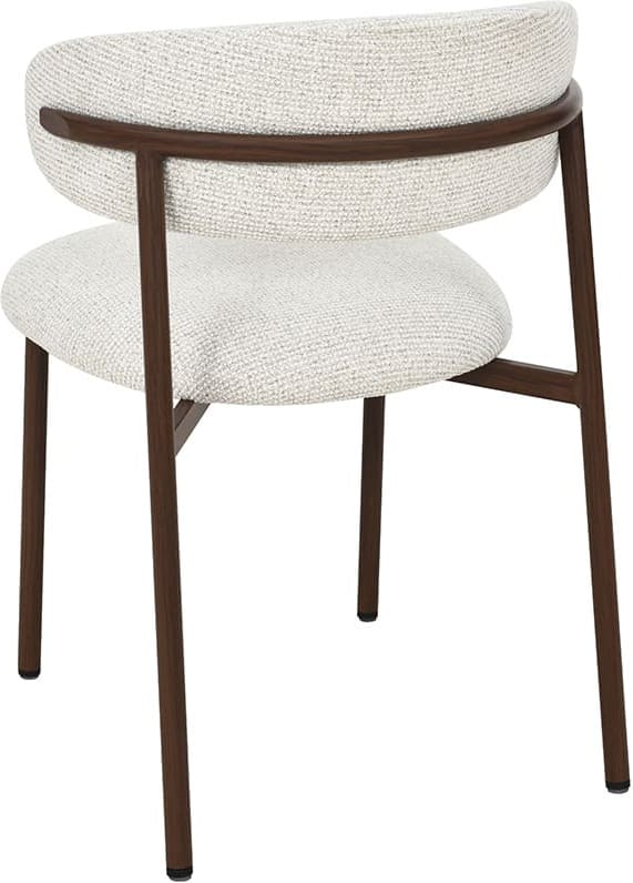 LABEL51 Eetkamerstoel Kaito - Naturel - Prestige - Walnoot Houten Frame Naturel Eetkamerstoel