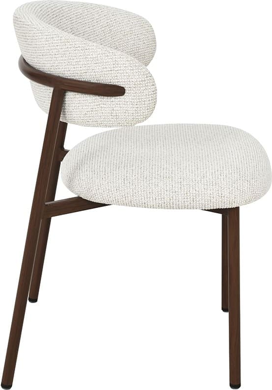 LABEL51 Eetkamerstoel Kaito - Naturel - Prestige - Walnoot Houten Frame Naturel Eetkamerstoel