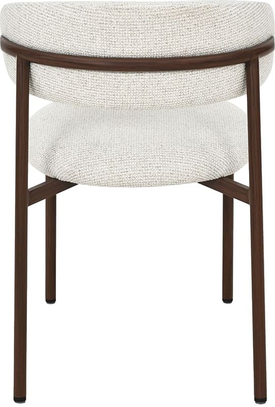 LABEL51 Eetkamerstoel Kaito - Naturel - Prestige - Walnoot Houten Frame Naturel Eetkamerstoel