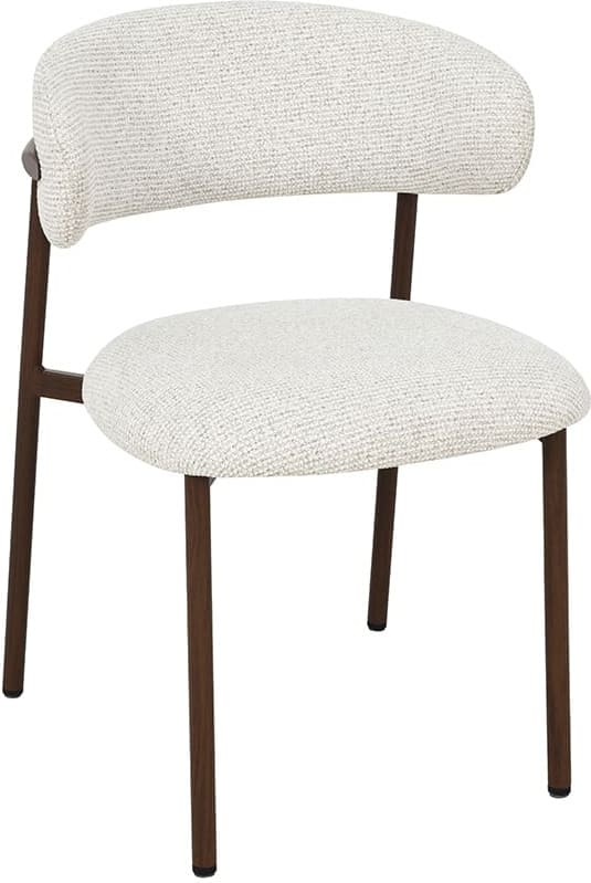 LABEL51 Eetkamerstoel Kaito - Naturel - Prestige - Walnoot Houten Frame Naturel Eetkamerstoel