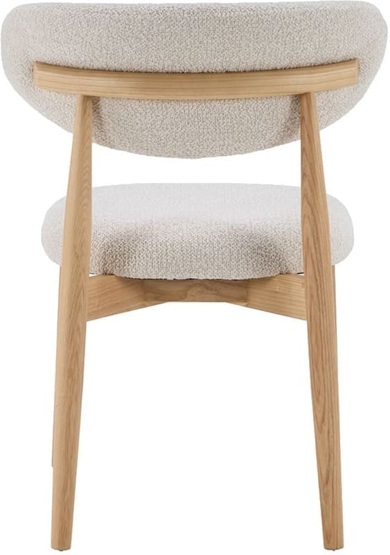 LABEL51 Eetkamerstoel Kyoto - Naturel - Geweven - Naturel Houten Frame Naturel Eetkamerstoel