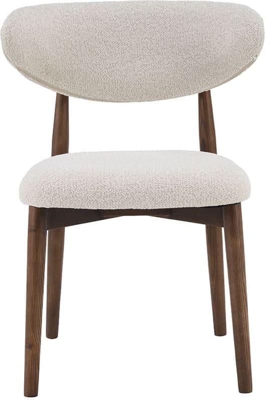 LABEL51 Eetkamerstoel Kyoto - Naturel - Geweven - Walnoot Houten Frame Naturel Eetkamerstoel