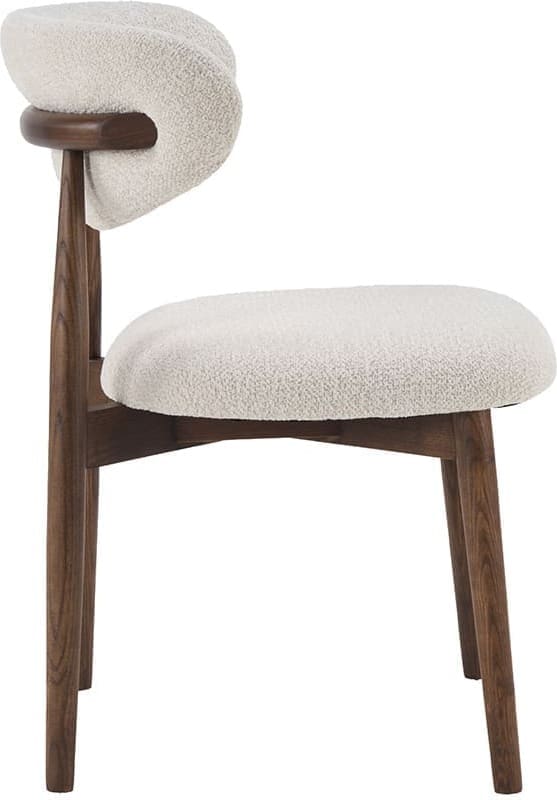 LABEL51 Eetkamerstoel Kyoto - Naturel - Geweven - Walnoot Houten Frame Naturel Eetkamerstoel