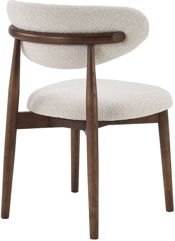 LABEL51 Eetkamerstoel Kyoto - Naturel - Geweven - Walnoot Houten Frame Naturel Eetkamerstoel