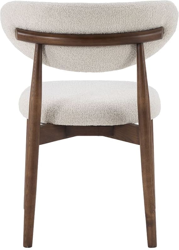 LABEL51 Eetkamerstoel Kyoto - Naturel - Geweven - Walnoot Houten Frame Naturel Eetkamerstoel
