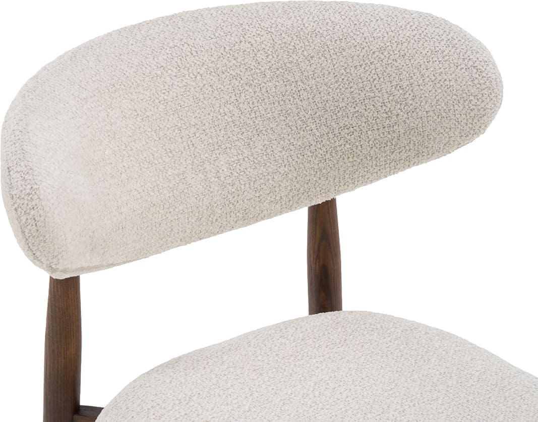 LABEL51 Eetkamerstoel Kyoto - Naturel - Geweven - Walnoot Houten Frame Naturel Eetkamerstoel