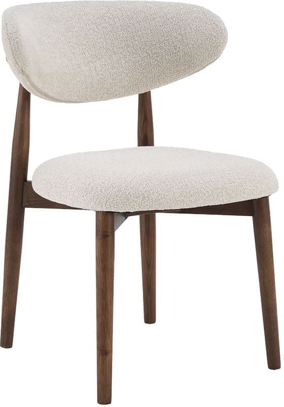 LABEL51 Eetkamerstoel Kyoto - Naturel - Geweven - Walnoot Houten Frame Naturel Eetkamerstoel