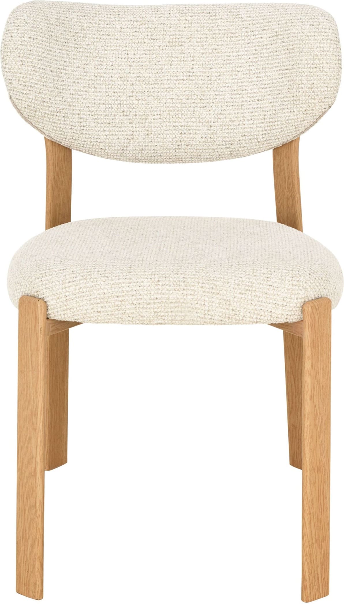 LABEL51 Eetkamerstoel Mika - Naturel - Prestige - Naturel Houtlook Metaal Naturel Eetkamerstoel
