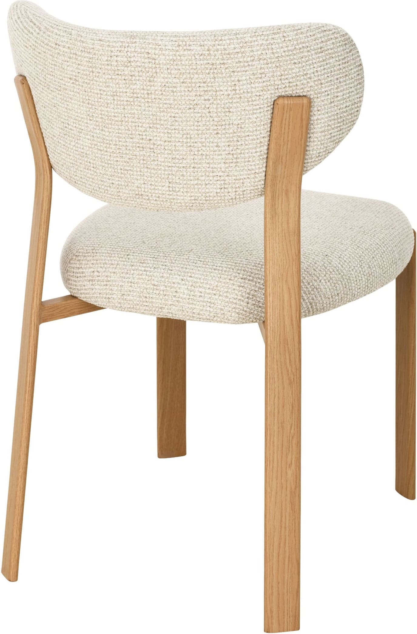 LABEL51 Eetkamerstoel Mika - Naturel - Prestige - Naturel Houtlook Metaal Naturel Eetkamerstoel