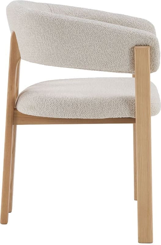 LABEL51 Eetkamerstoel Osaka - Naturel - Geweven - Naturel Houten Frame Naturel Eetkamerstoel