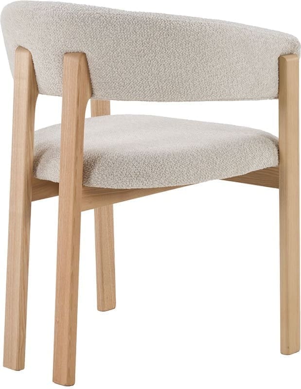 LABEL51 Eetkamerstoel Osaka - Naturel - Geweven - Naturel Houten Frame Naturel Eetkamerstoel