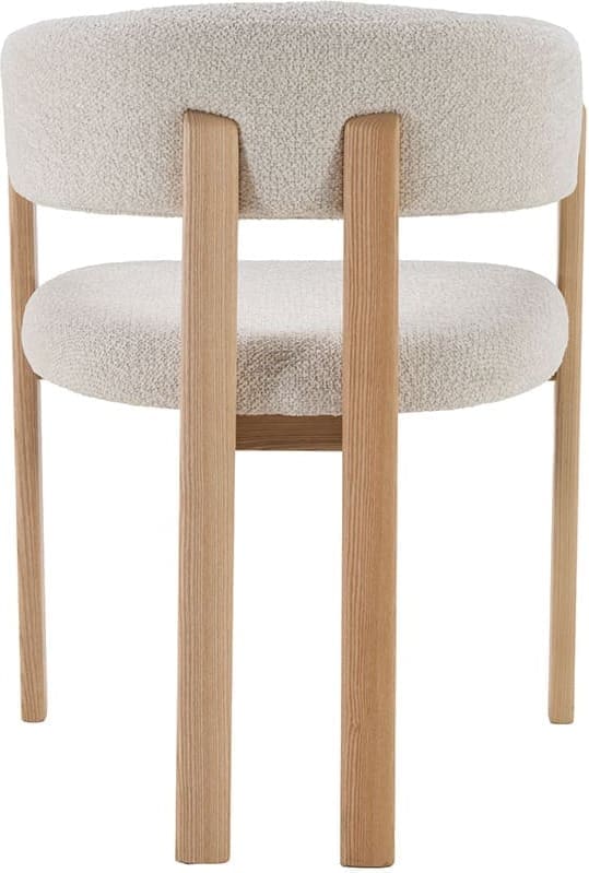 LABEL51 Eetkamerstoel Osaka - Naturel - Geweven - Naturel Houten Frame Naturel Eetkamerstoel
