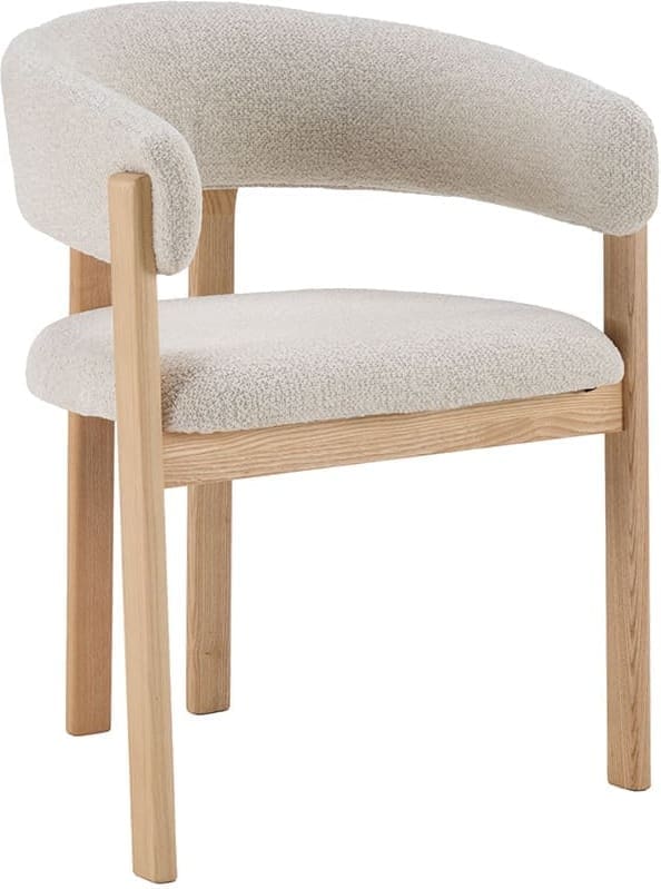 LABEL51 Eetkamerstoel Osaka - Naturel - Geweven - Naturel Houten Frame Naturel Eetkamerstoel