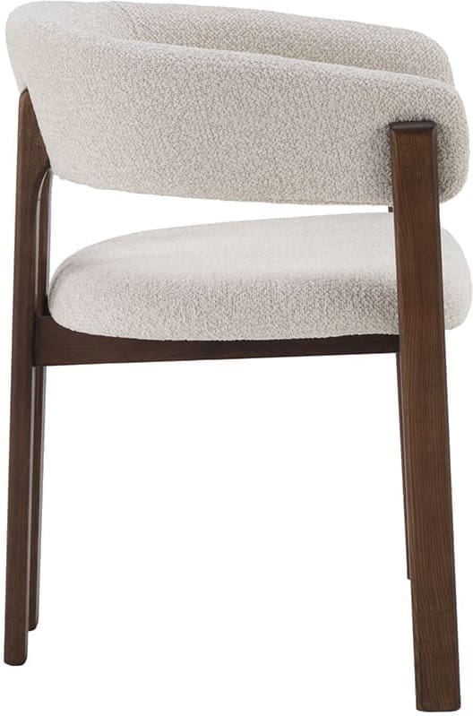 LABEL51 Eetkamerstoel Osaka - Naturel - Geweven - Walnoot Houten Frame Naturel Eetkamerstoel