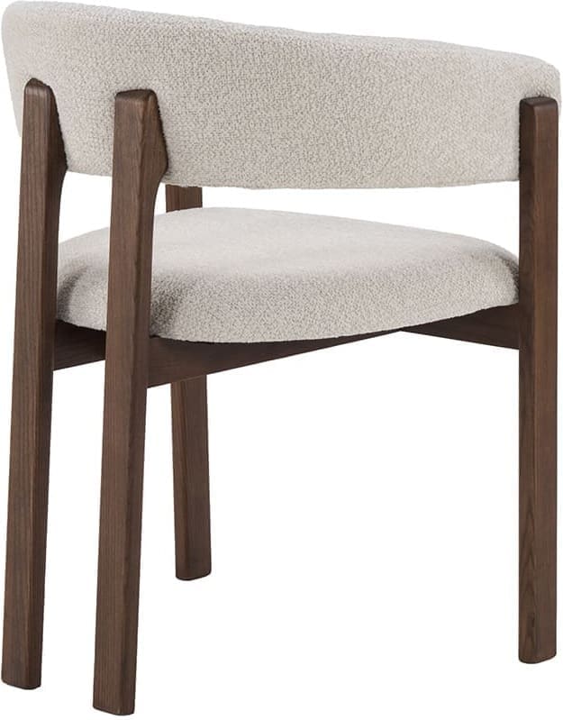 LABEL51 Eetkamerstoel Osaka - Naturel - Geweven - Walnoot Houten Frame Naturel Eetkamerstoel
