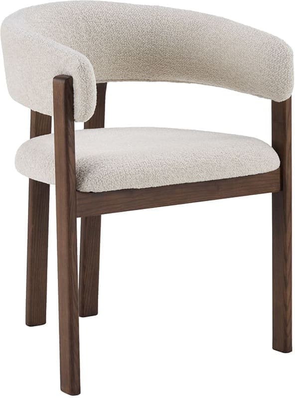 LABEL51 Eetkamerstoel Osaka - Naturel - Geweven - Walnoot Houten Frame Naturel Eetkamerstoel