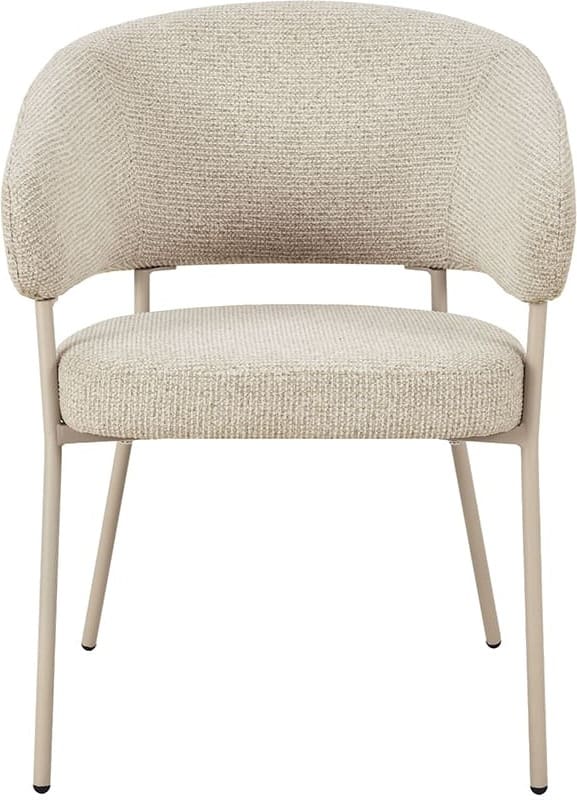 LABEL51 Eetkamerstoel Takumi - Beige - Prestige - Beige Metale Frame Beige Eetkamerstoel