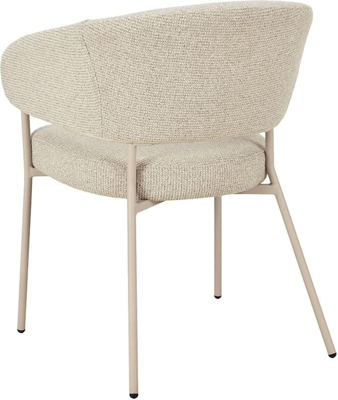 LABEL51 Eetkamerstoel Takumi - Beige - Prestige - Beige Metale Frame Beige Eetkamerstoel