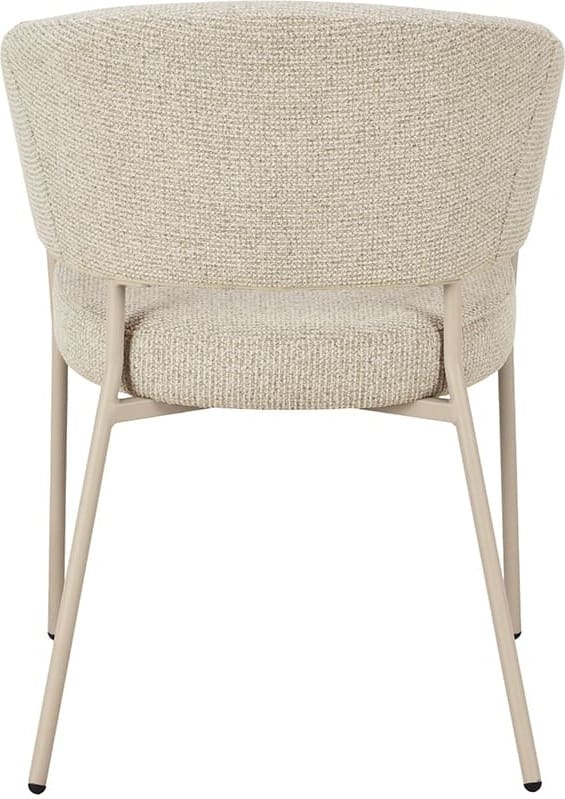 LABEL51 Eetkamerstoel Takumi - Beige - Prestige - Beige Metale Frame Beige Eetkamerstoel