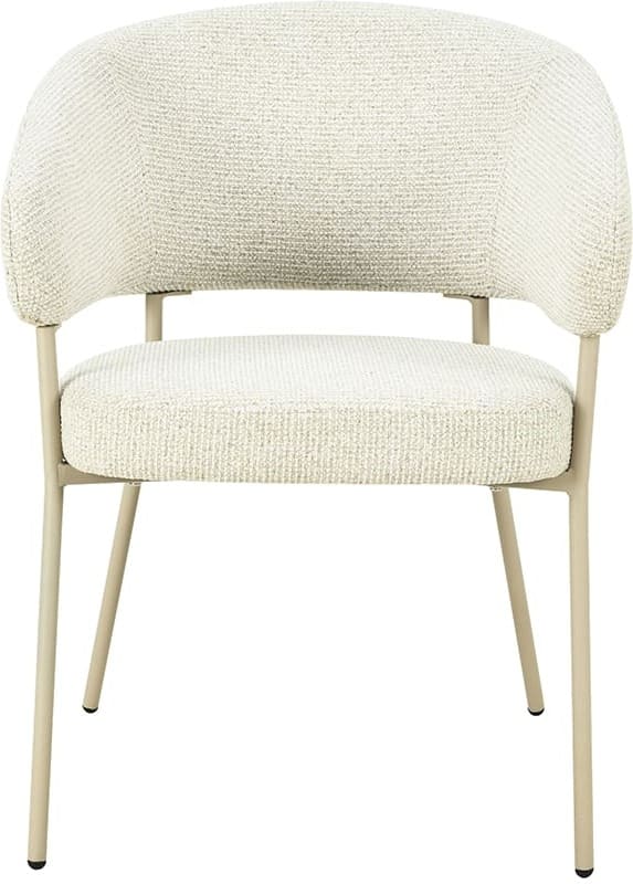 LABEL51 Eetkamerstoel Takumi - Naturel - Prestige - Beige Metale Frame Naturel Eetkamerstoel