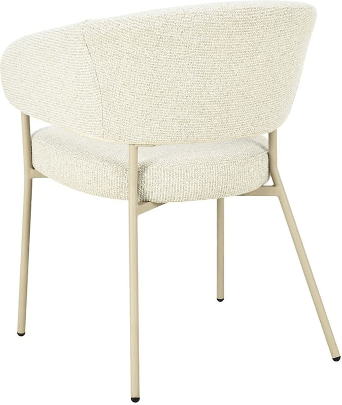 LABEL51 Eetkamerstoel Takumi - Naturel - Prestige - Beige Metale Frame Naturel Eetkamerstoel