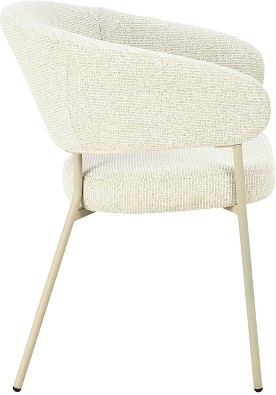 LABEL51 Eetkamerstoel Takumi - Naturel - Prestige - Beige Metale Frame Naturel Eetkamerstoel