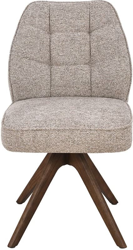 LABEL51 Eetkamerstoel Yuto - Naturel - Prestige - Walnoot Houten Frame Naturel Eetkamerstoel