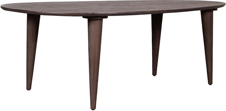 LABEL51 Eetkamertafel Fly - Espresso - Mangohout - 180 cm - Organisch Bruin Eettafel