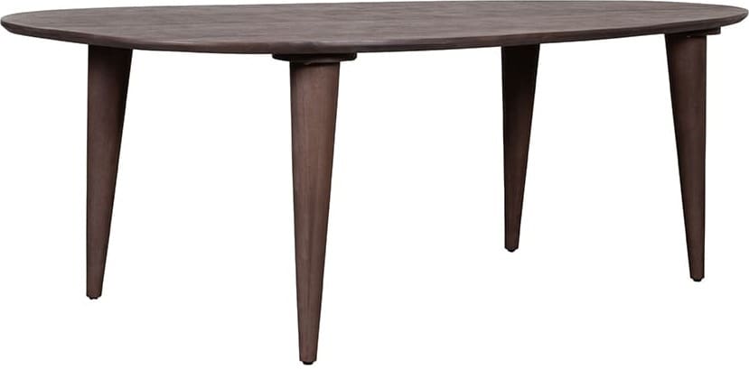 LABEL51 Eetkamertafel Fly - Espresso - Mangohout - 200 cm - Organisch Bruin Eettafel