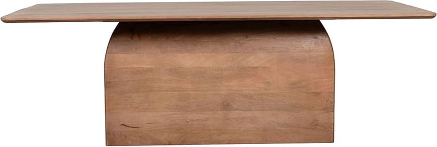 LABEL51 Eetkamertafel Owen - Nature Smooth - Mangohout - 200 cm - Rechthoek Eettafel