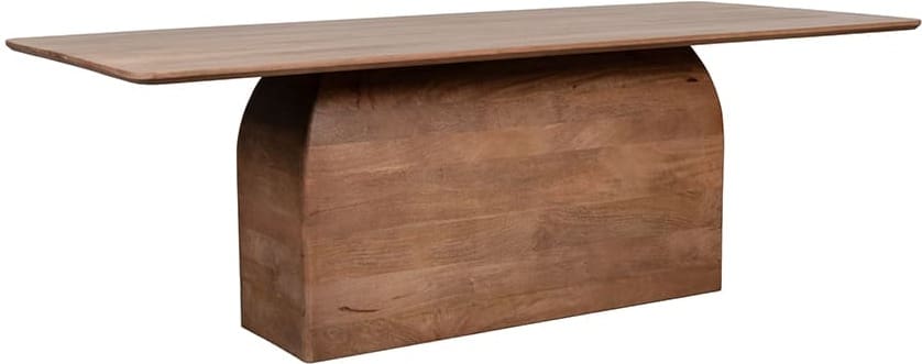 LABEL51 Eetkamertafel Owen - Nature Smooth - Mangohout - 200 cm - Rechthoek Eettafel