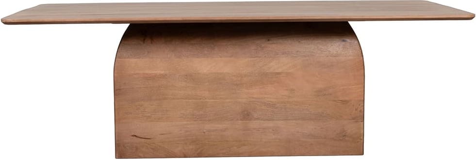 LABEL51 Eetkamertafel Owen - Nature Smooth - Mangohout - 220 cm - Rechthoek Eettafel