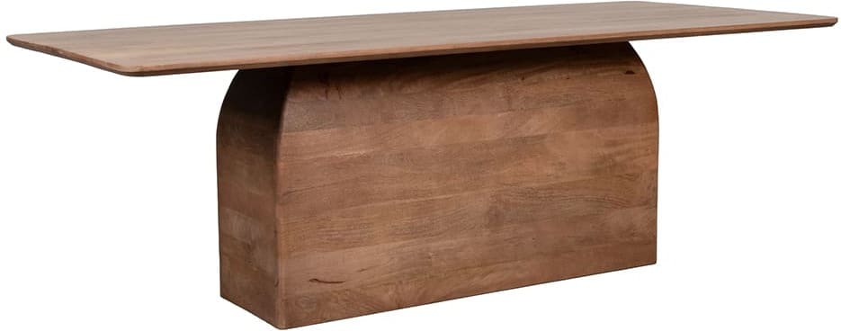 LABEL51 Eetkamertafel Owen - Nature Smooth - Mangohout - 220 cm - Rechthoek Eettafel