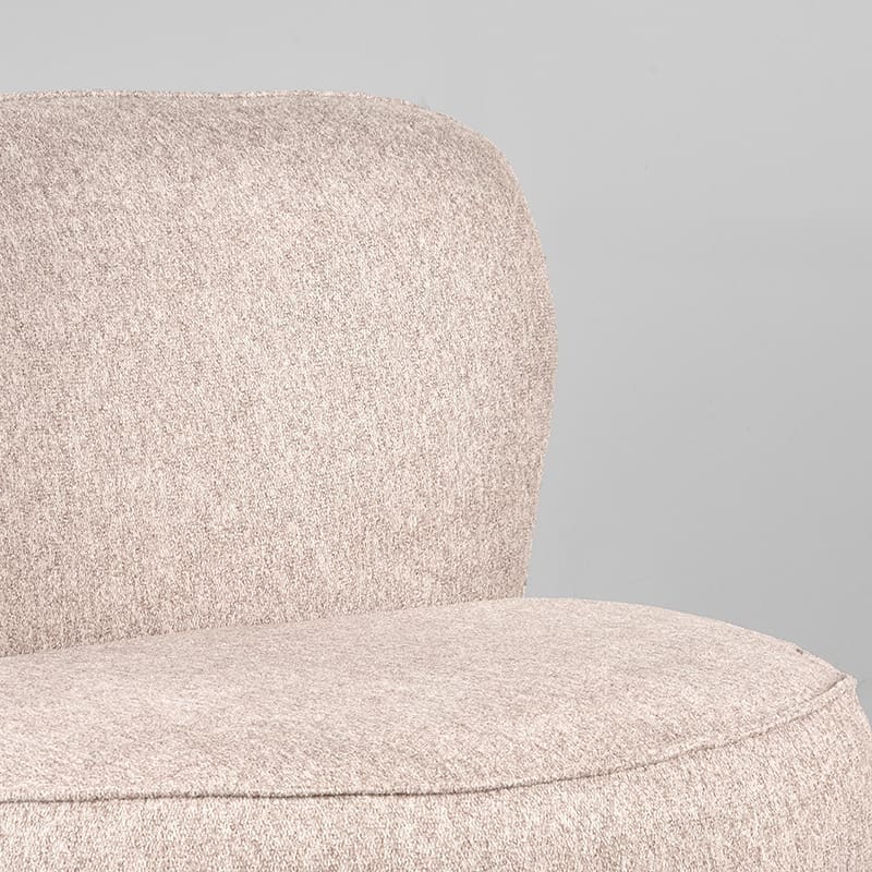 LABEL51 Fauteuil Bunny - Taupe - Boucle Taupe Fauteuil