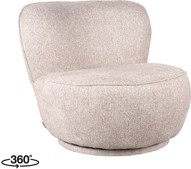 LABEL51 Fauteuil Bunny - Taupe - Boucle Taupe Fauteuil