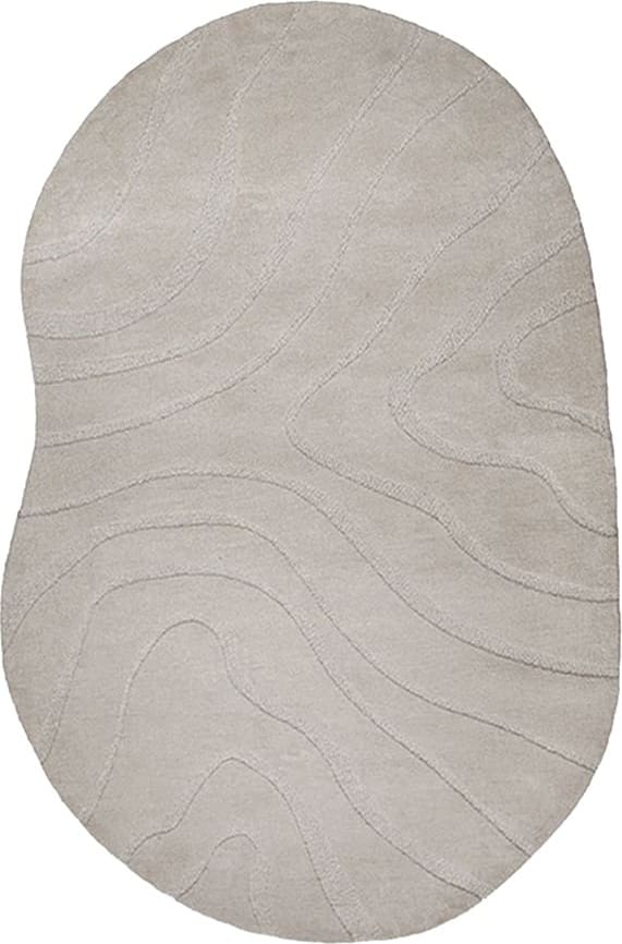 LABEL51 Vloerkleed Goa - Taupe - Polyester - 200x300 cm - Organisch Taupe Vloerkleed