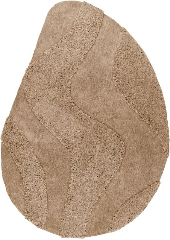 LABEL51 Vloerkleed Rima - Beige - Synthetisch - 160x230 cm - Organisch Beige Vloerkleed