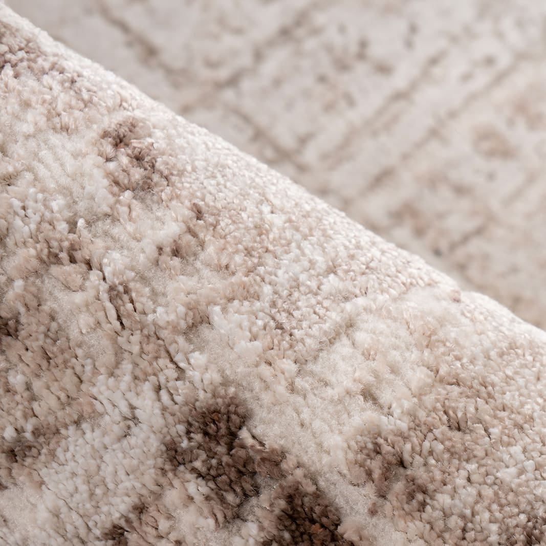 LABEL51 Vloerkleed Sola - Taupe - Synthetisch - 160x230 cm Taupe Vloerkleed